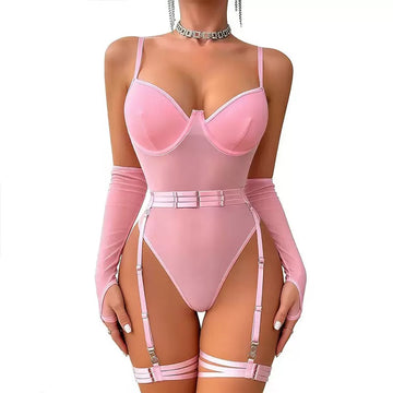 One-piece sleeve underwear set